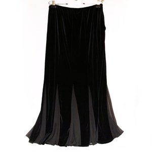 Formal Black Velvet Skirt